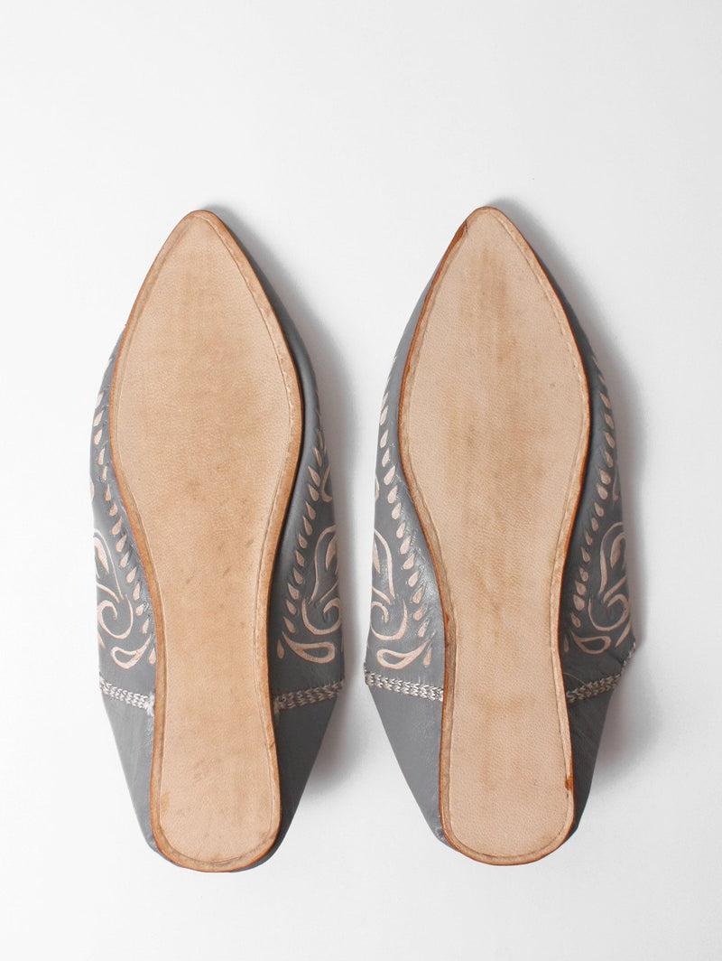Decorative Moroccan Leather Slippers