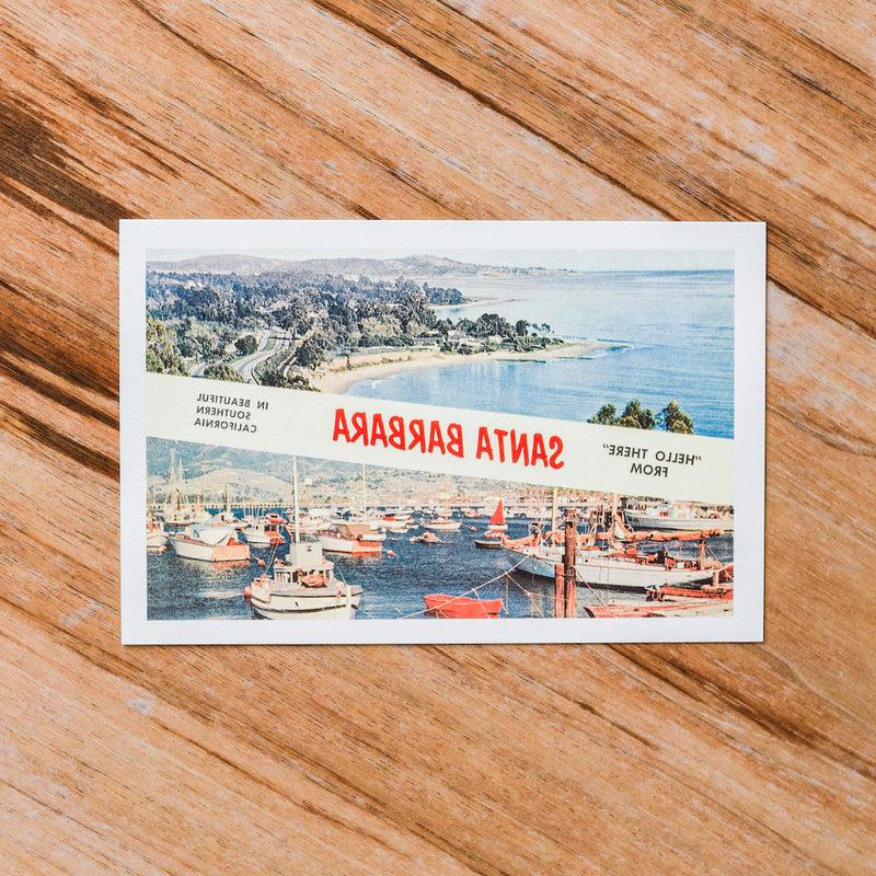 Hello from Santa Barbara Postcard Postcards - Found Image, The Santa Barbara Company